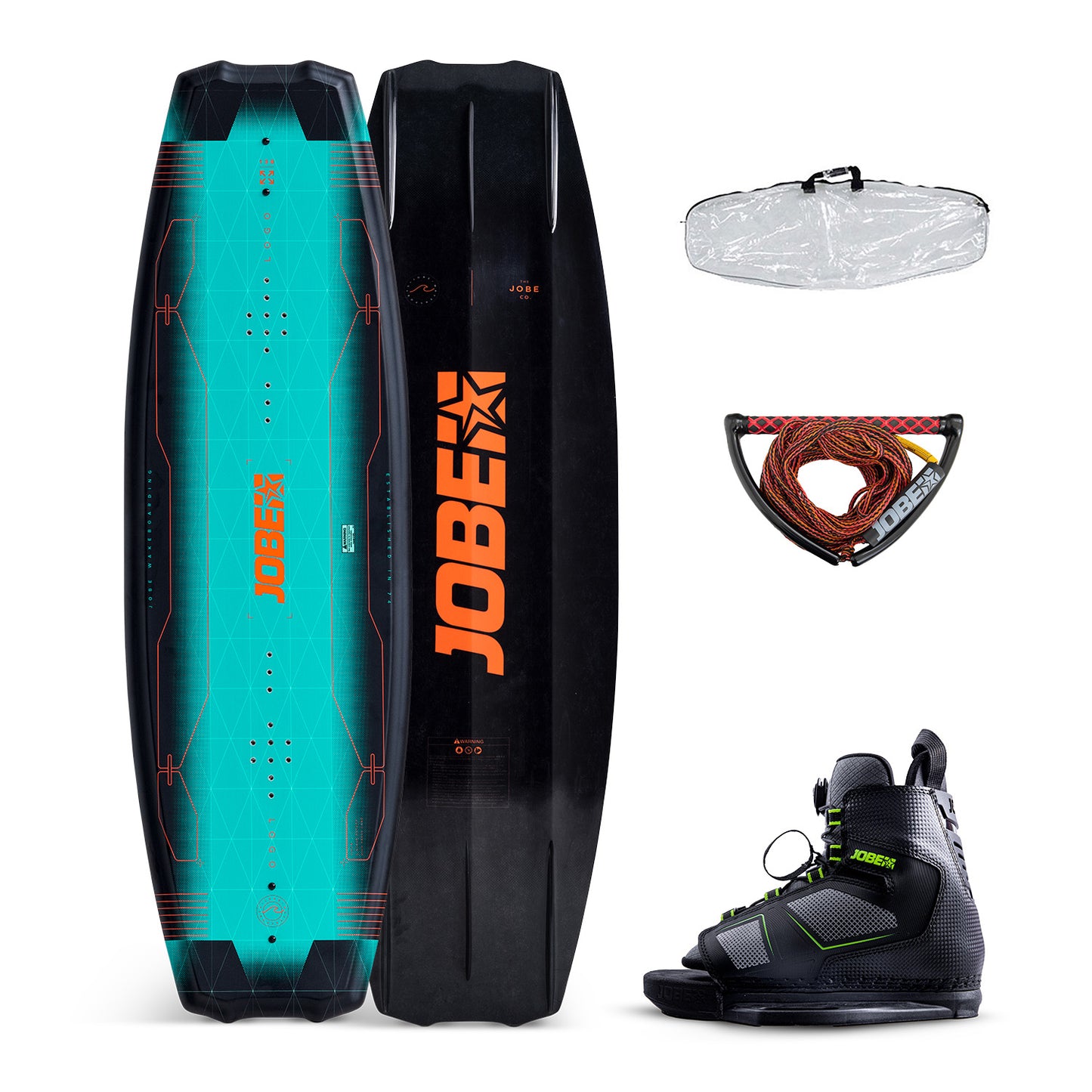 Jobe Logo Wakeboard 138 & Unit Bindings Package ロゴ ウェイクボード & ユニット ビンディング パッケージ 278824008