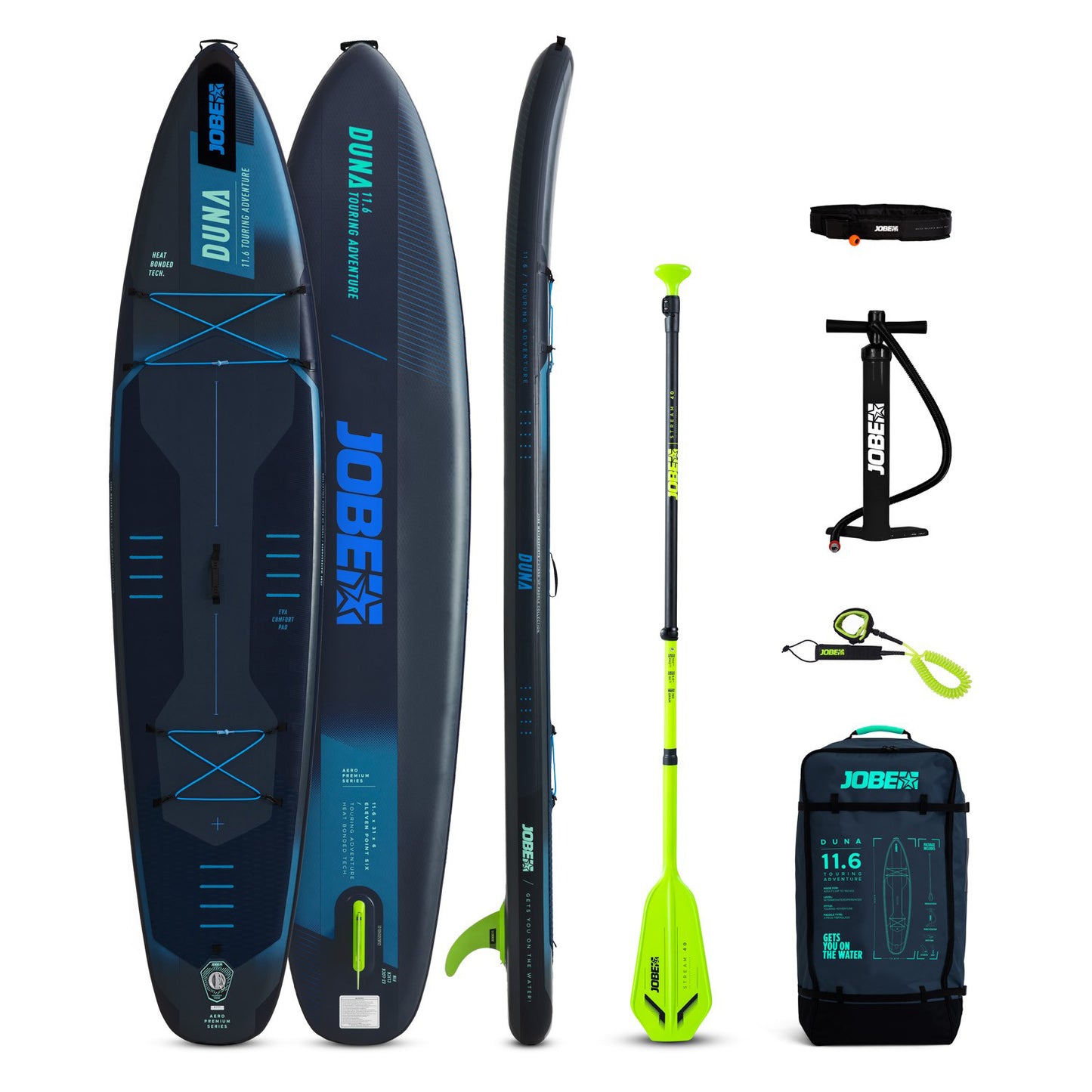 Jobe Aero Duna SUP Premium Board 11.6 Package Blue エアロ デュナ SUPボード パッケージ ブルー 486425006