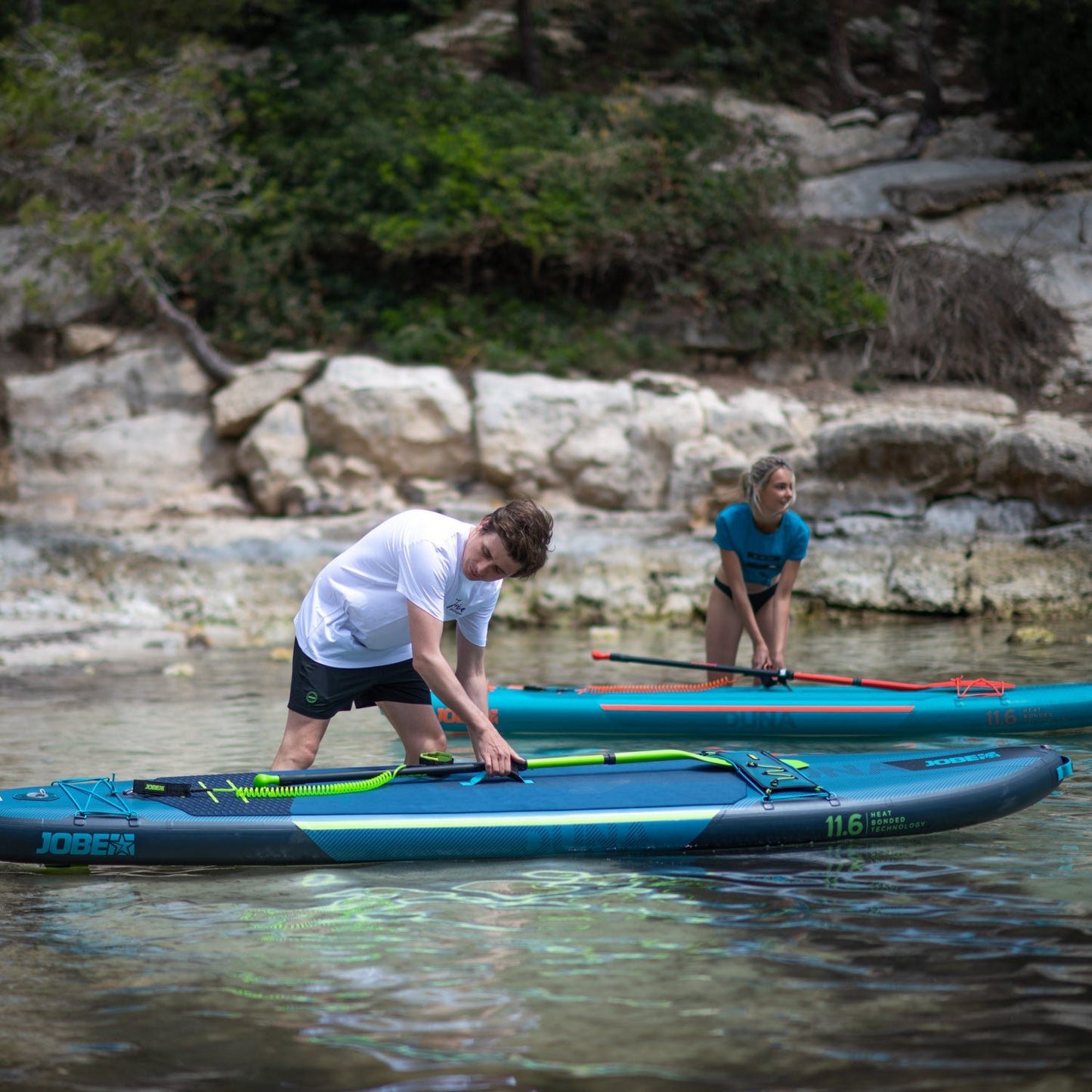 Jobe Stream Carbon 40 SUP Paddle ストリーム カーボン40 サップ パドル ライム 3ピース 486723004