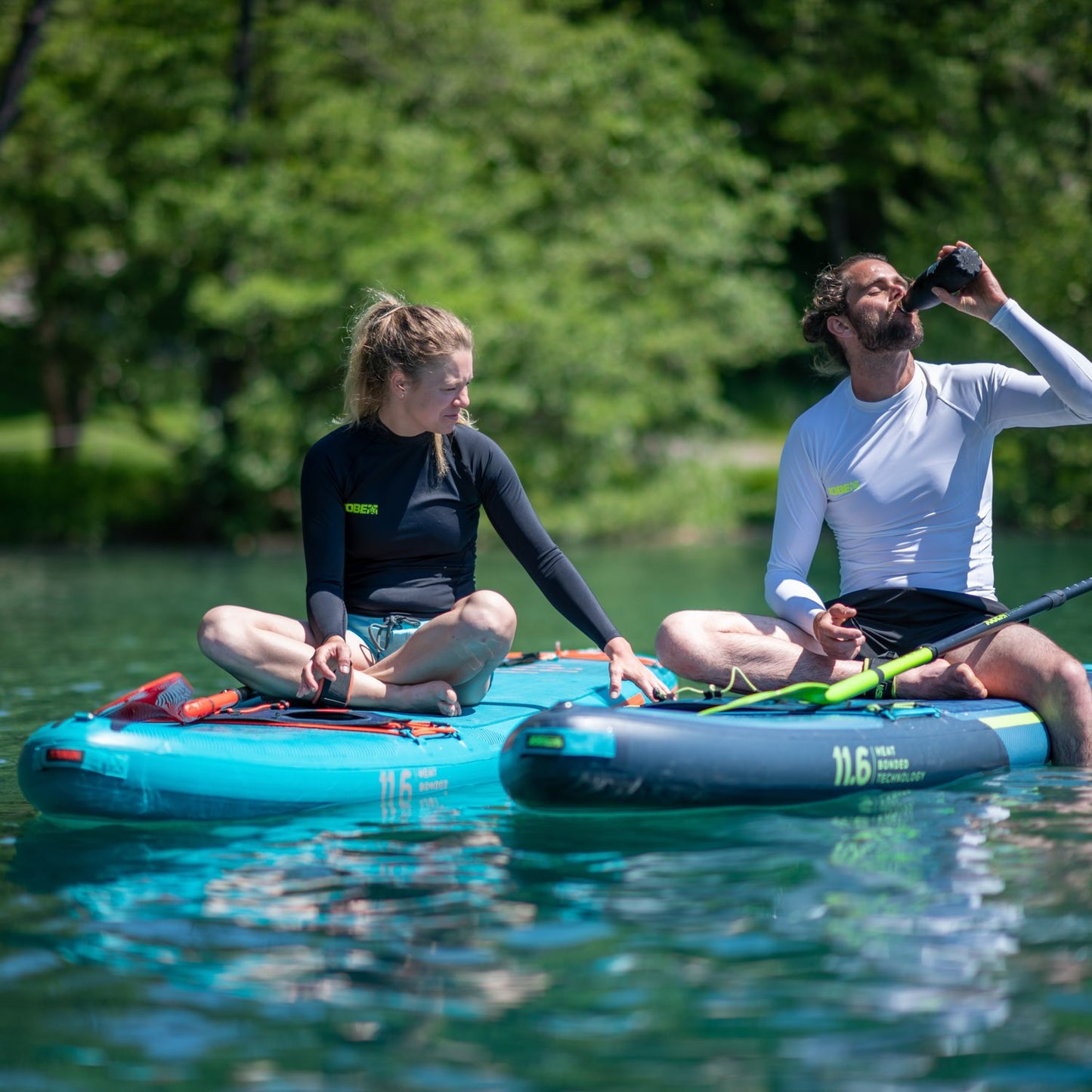 Jobe Stream Carbon 40 SUP Paddle ストリーム カーボン40 サップ パドル ライム 3ピース 486723004